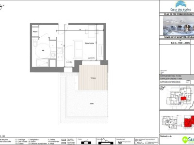 APARTMENT 1 ROOM NEW FOR SALE - LE MONETIER LES BAINS - 25,18 m2 - 160000 €