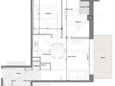 APPARTEMENT T3 NEUF A VENDRE - LE MONETIER LES BAINS - 55.17 m2 - 330000 €