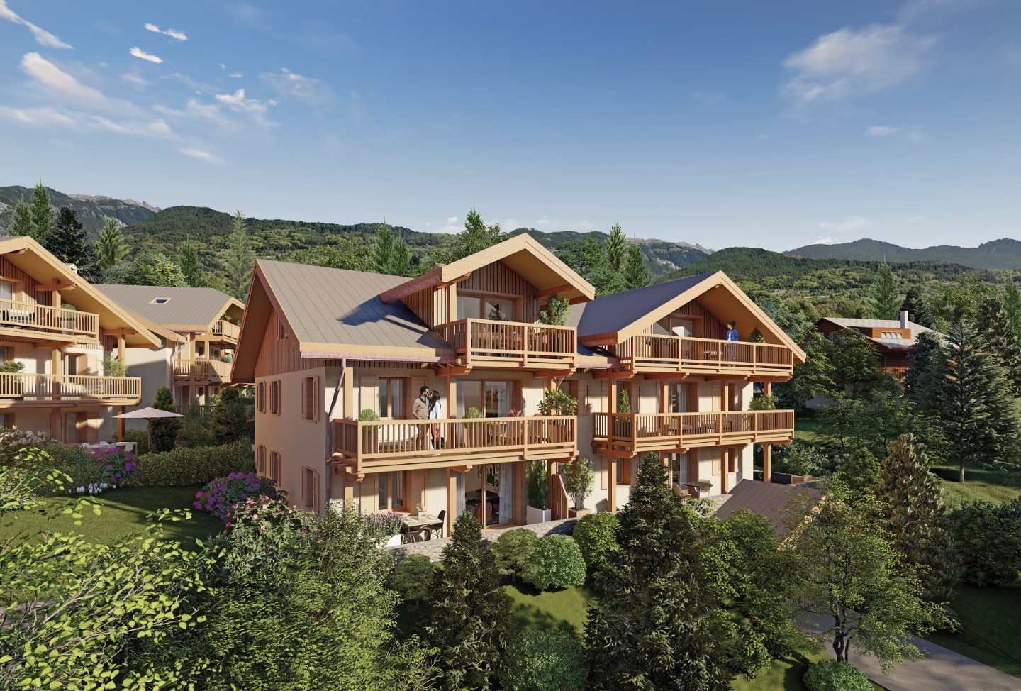 Vue aerienne Le bois des loups- Programme neuf GAP